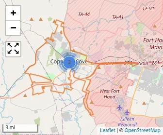 Area schools map